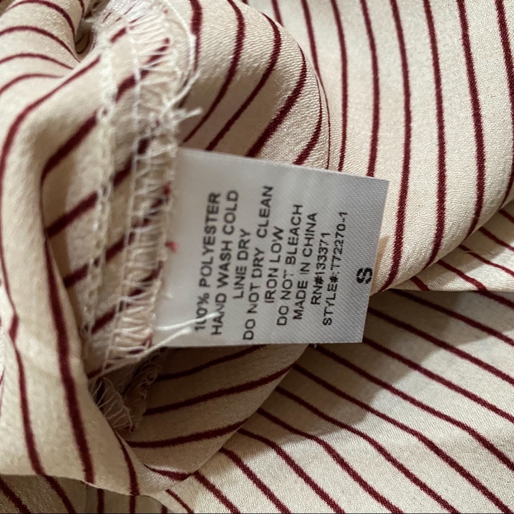Forever 21 red white satin stripe cami - Picture 5 of 5